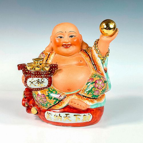 CHINESE GILT PORCELAIN LAUGHING