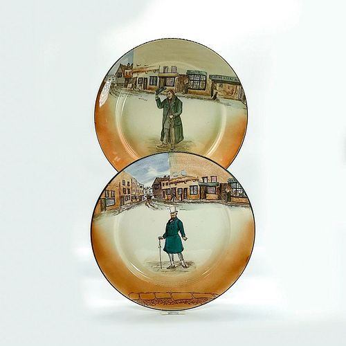 2PC ROYAL DOULTON DICKENS PLATES  393dfa