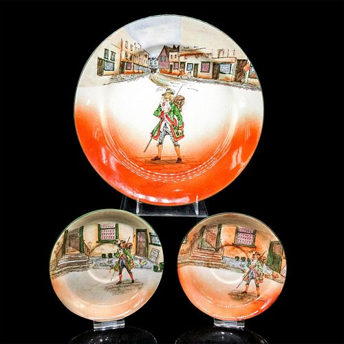 3PC ROYAL DOULTON DICKENS PLATE 393dfe