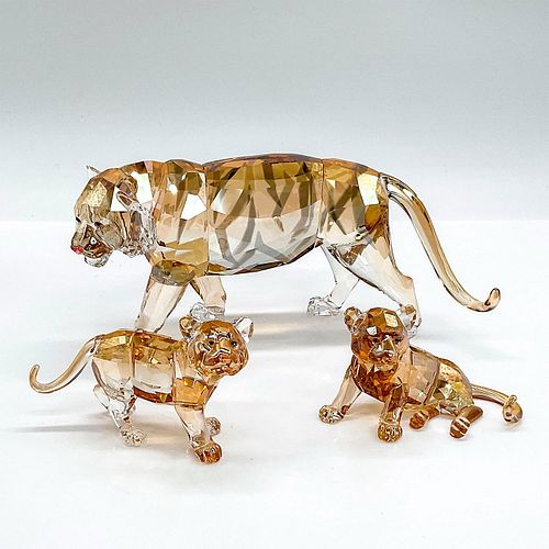 3PC SWAROVSKI CRYSTAL FIGURINES, TIGER