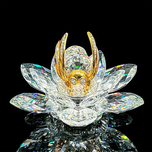 SWAROVSKI CRYSTAL FIGURINE, GOLD