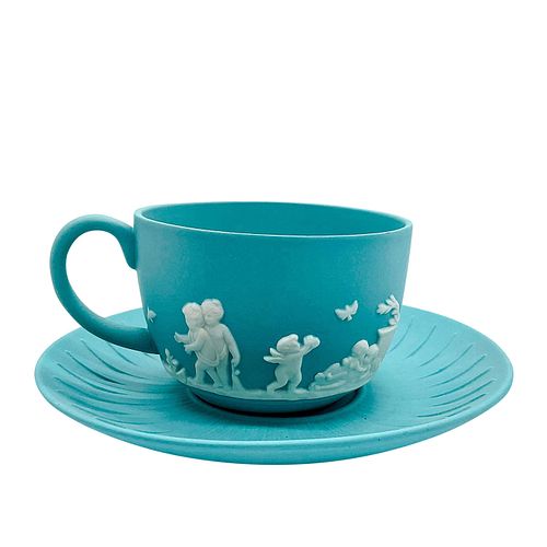 WEDGWOOD JASPERWARE CUP AND SAUCER 394105