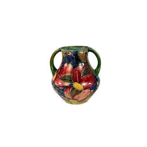 MOORCROFT POTTERY SMALL VASE, POMEGRANATEDouble