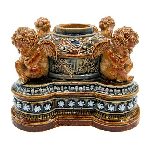 DOULTON LAMBETH STONEWARE INKWELL  394182