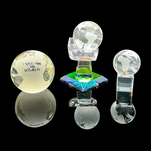 5PC VINTAGE CRYSTAL MINIATURE WORLD 39427a