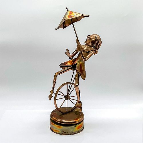 VINTAGE COPPER MUSIC BOX SCULPTURE 394291