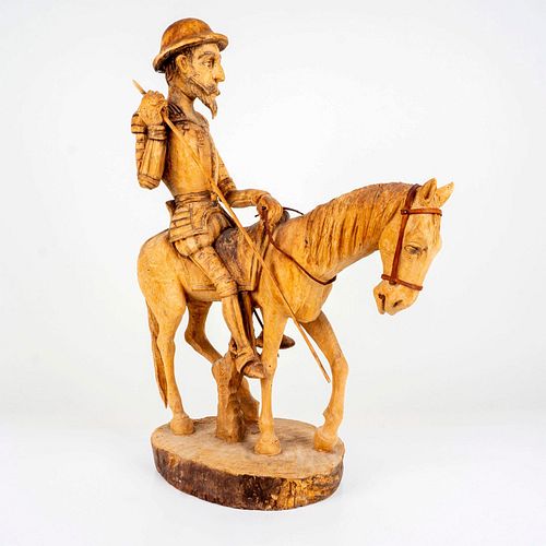 NESTOR ZELEDON CARVED WOOD SCULPTURE