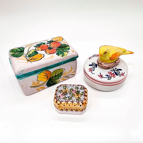 3PC HAND PAINTED JEWLERY BOXES  3942c2
