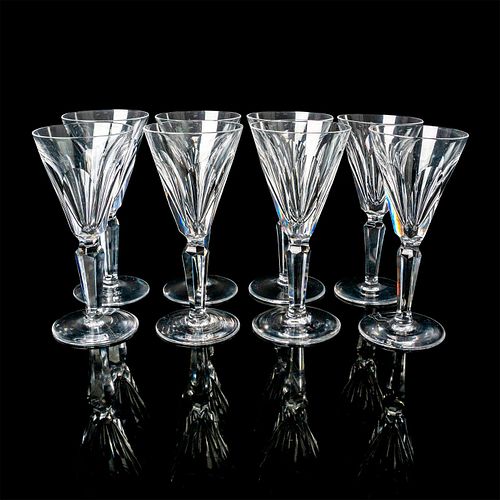 8PC WATERFORD CRYSTAL SHERRY GLASSES  39431e