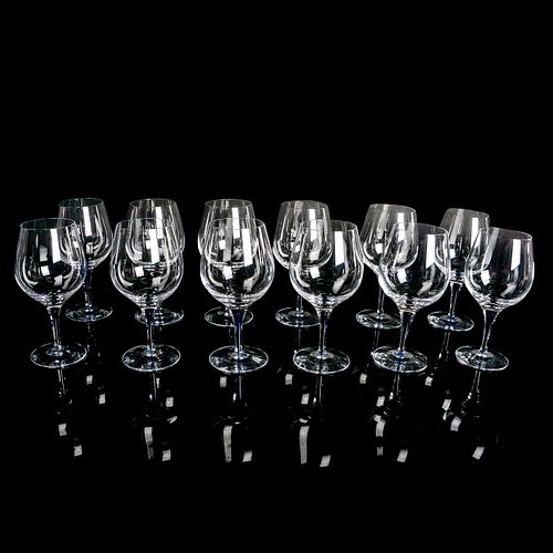 12PC ORREFORS INTERMEZZO BLUE WINE