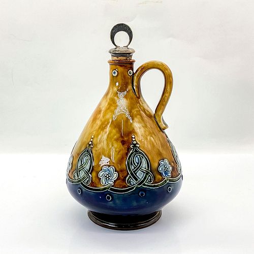 ROYAL DOULTON STONEWARE DECANTER WITH