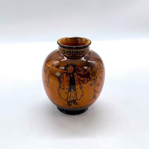 ROYAL DOULTON SMALL VASE, SKATINGSeriesware.