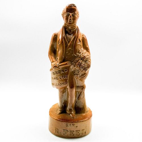 ANTIQUE ENGLISH STONEWARE FIGURE