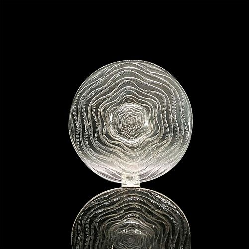 RENE LALIQUE LARGE GLASS PLATE,