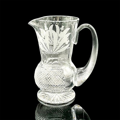 EDINBURGH CRYSTAL JUG, THISTLE PATTERN,