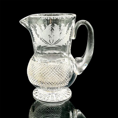 EDINBURGH CRYSTAL JUG, THISTLE PATTERN,