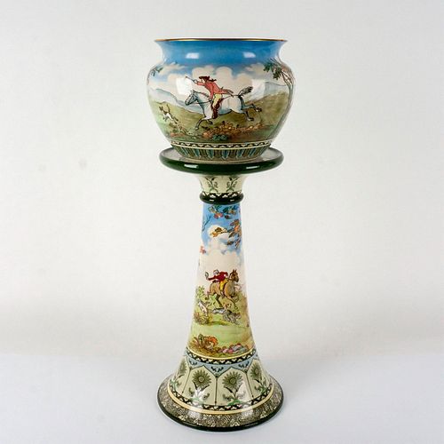 ROYAL DOULTON JARDINIERE AND PEDESTAL  39454f