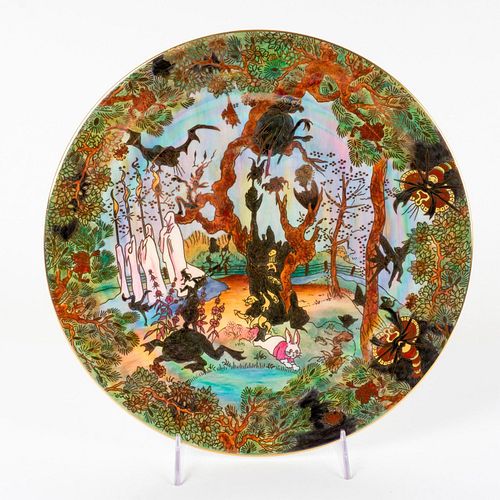 WEDGWOOD FAIRYLAND LUSTRE CHARGER