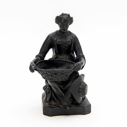 WEDGWOOD BLACK BASALT FIGURE WOMANRare 394676