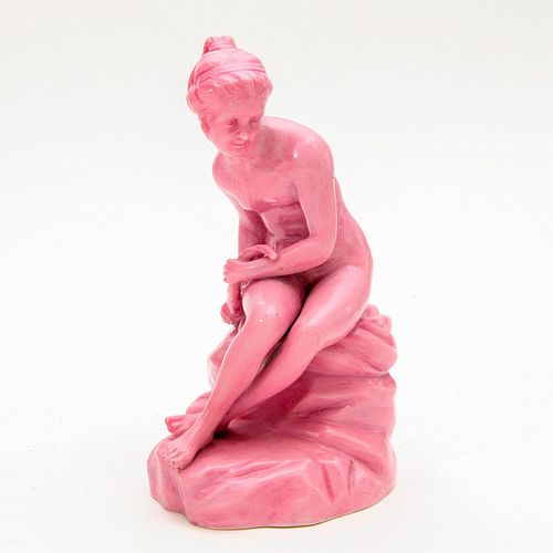 WEDGWOOD FIGURE, SITTING LADYHand casted