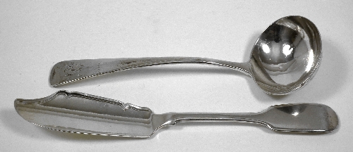 An early Victorian silver fiddle 397047