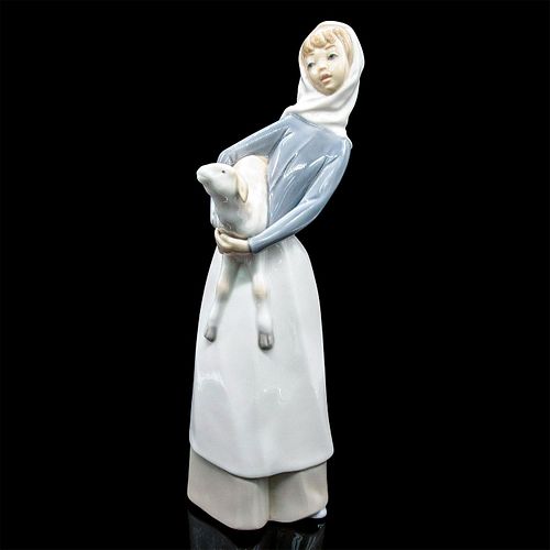 GIRL WITH LAMB 1004584 - LLADRO PORCELAIN