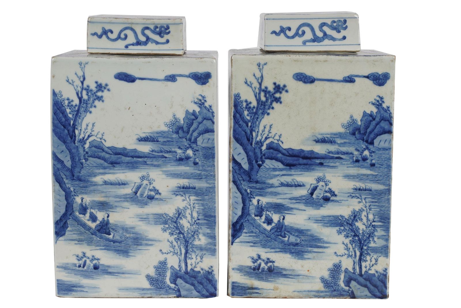 PAIR OF CHINESE BLUE WHITE PORCELAIN 397167