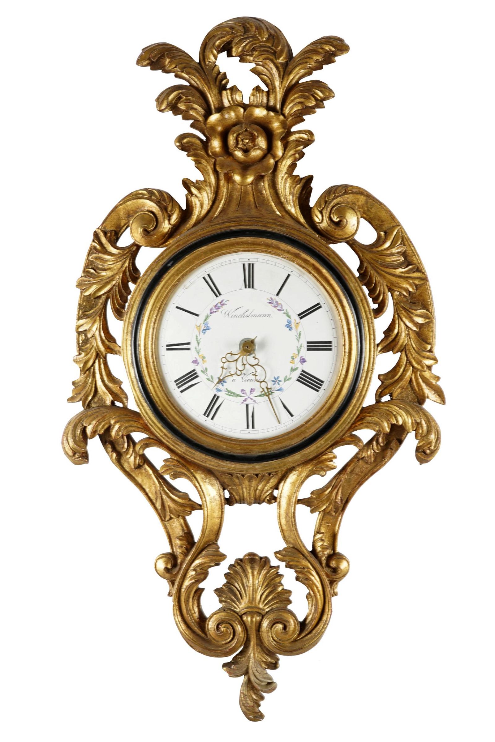 GILTWOOD CARTEL CLOCKdial signed