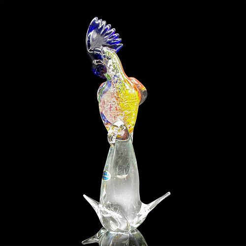 MURANO HAND BLOWN GLASS COCKATOOBeautifully 397299