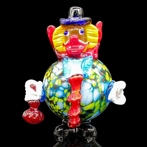 MURANO STYLE GLASS CLOWN FIGURINEBig