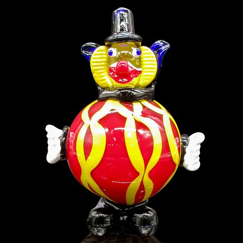 MURANO STYLE GLASS CLOWN FIGURINEBig 3972a3