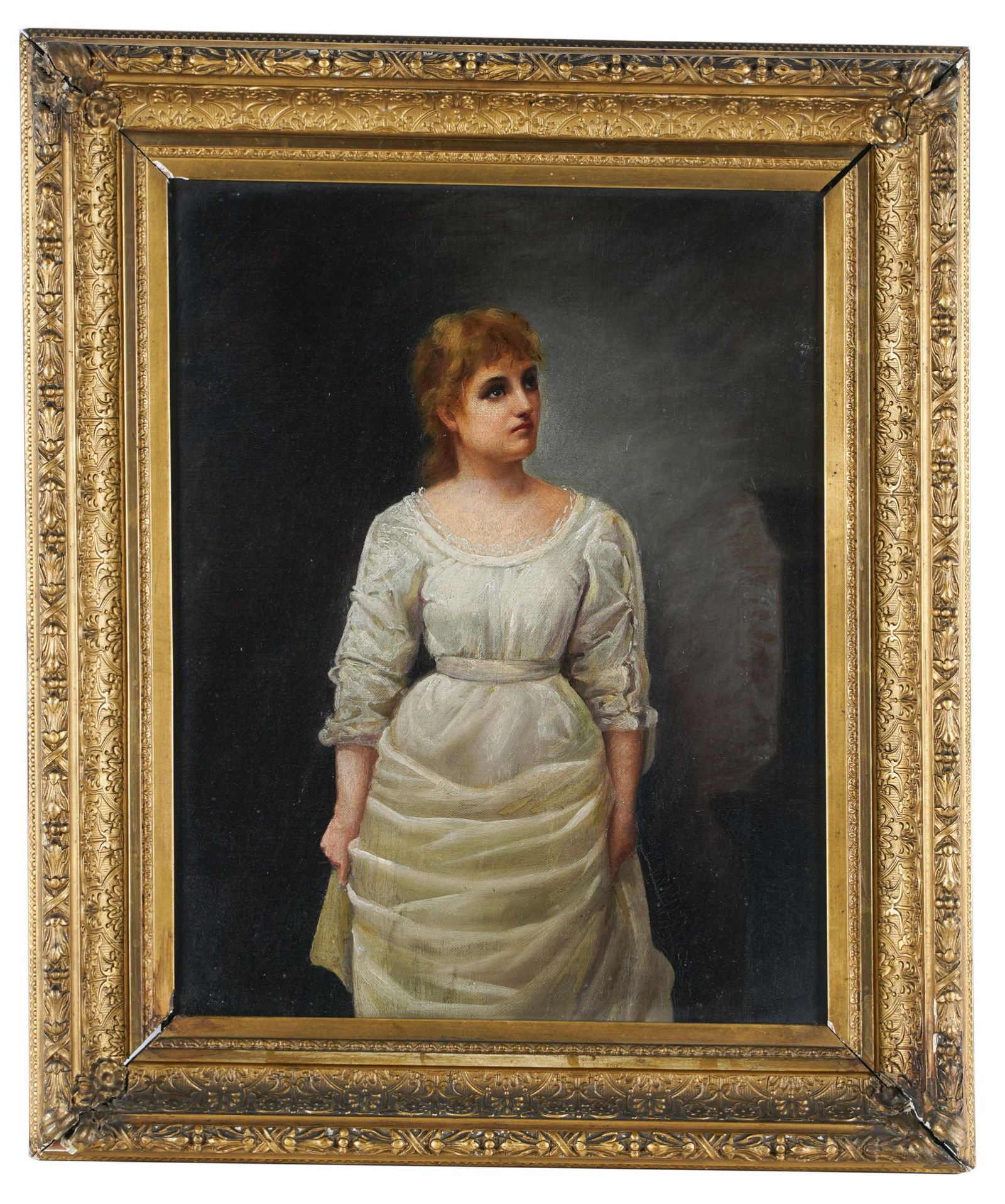 UNKNOWN ARTIST: PORTRAIT OF A WOMANoil