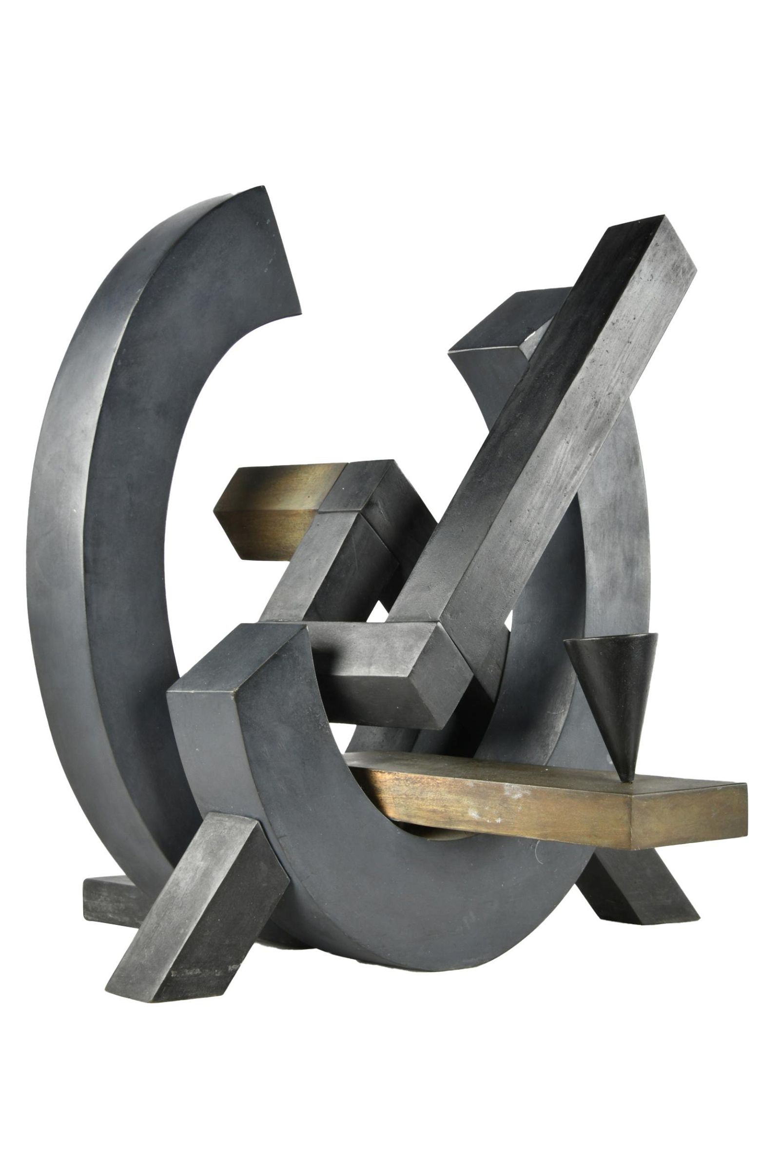 JOHN A OKULICK (B. 1947): ABSTRACTbronze;