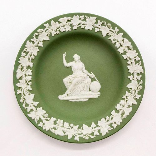 WEDGWOOD SAGE GREEN JASPERWARE, ROUND