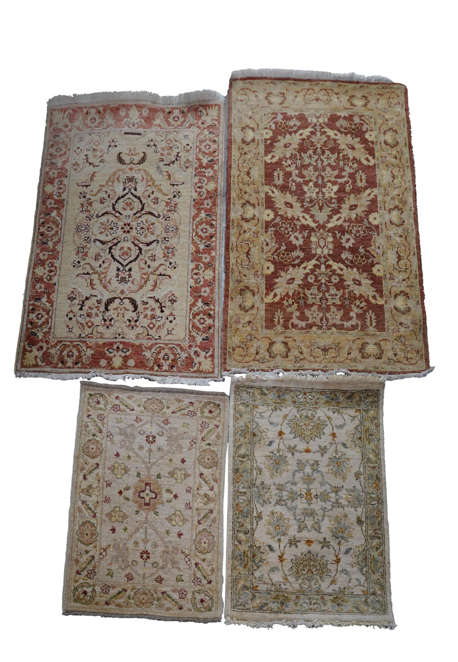 FOUR PAKISTANI THROW RUGSwool on 397306