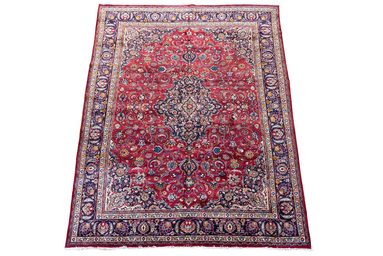 PERSIAN CARPETwool; with red field;