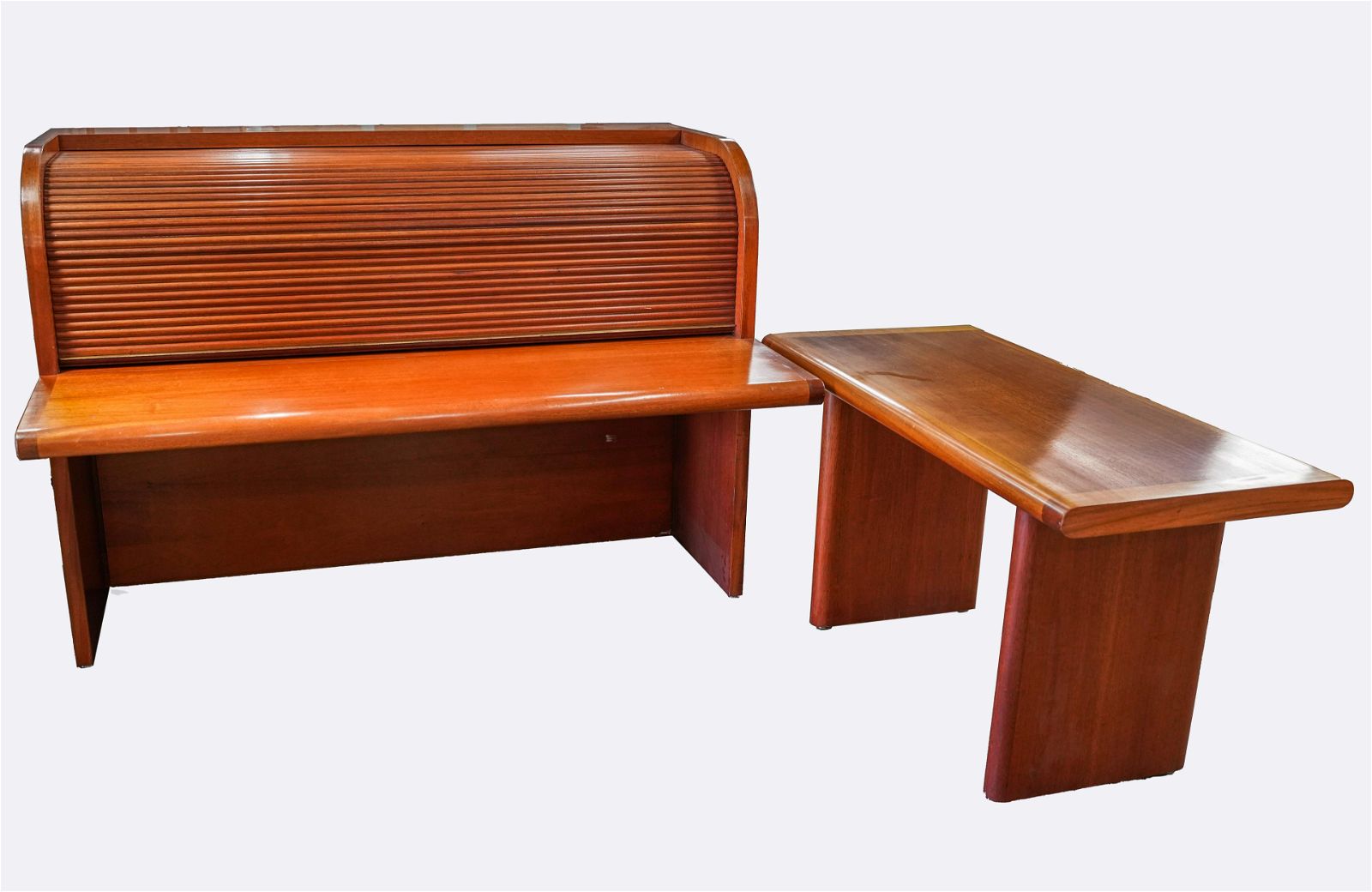 VLADIMIR KAGAN: TEAK ROLLTOP DESK