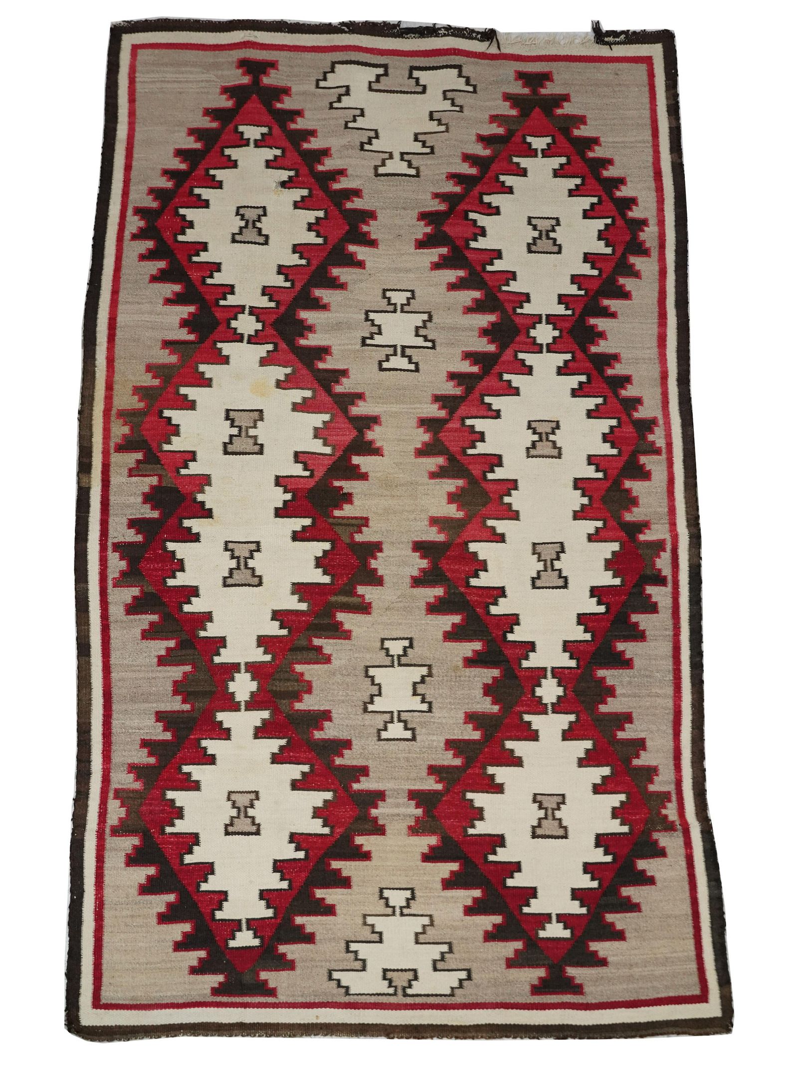 NAVAJO BLANKETwool; woven in red,