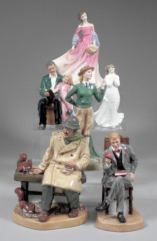 Four Royal Doulton bone china figures 3974f1