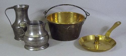 An 18th Century English brass chamber 39750c