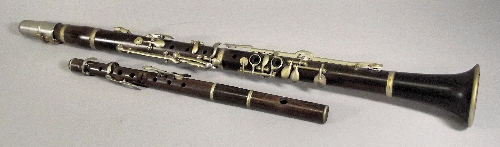 A 19th century rosewood and metal