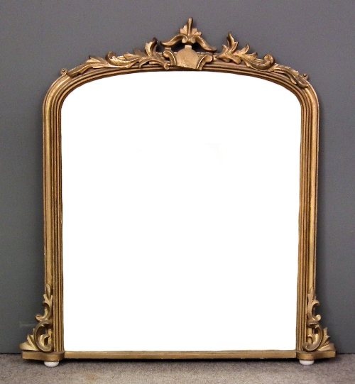 A Victorian gilt overmantel mirror 397510