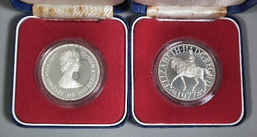 Eight Elizabeth II silver proof