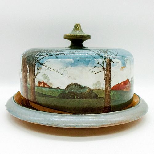 ROYAL DOULTON LIDDED CHEESE DISH, ENGLISH