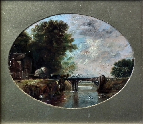 19th Century English School Oil 3976aa