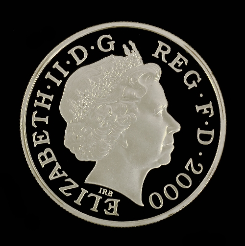 Two Elizabeth II silver Piedfort Five
