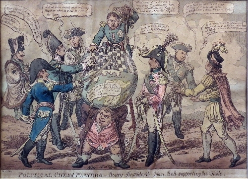 Four 19th Century coloured engravings