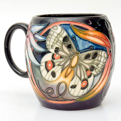 MOORCROFT POTTERY MUG, APOLLO BUTTERFLY