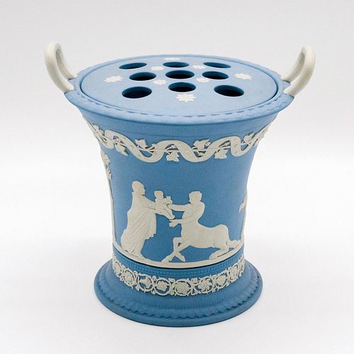 WEDGWOOD PALE BLUE JASPERWARE POTPOURRI 397777