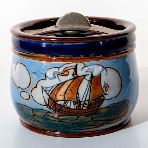 ROYAL DOULTON LAMBETH TOBACCO JAR  397a45